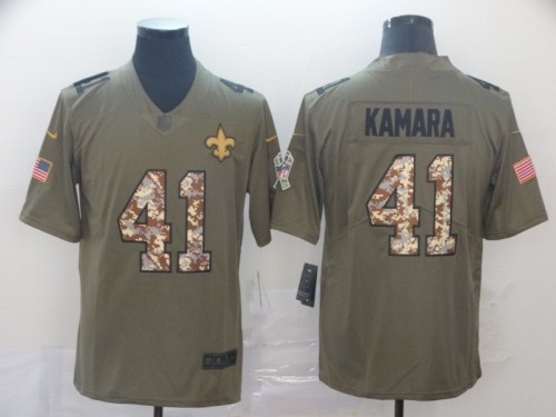 New Orleans Saints 41 Alvin Kamara Olive NFL Jersey