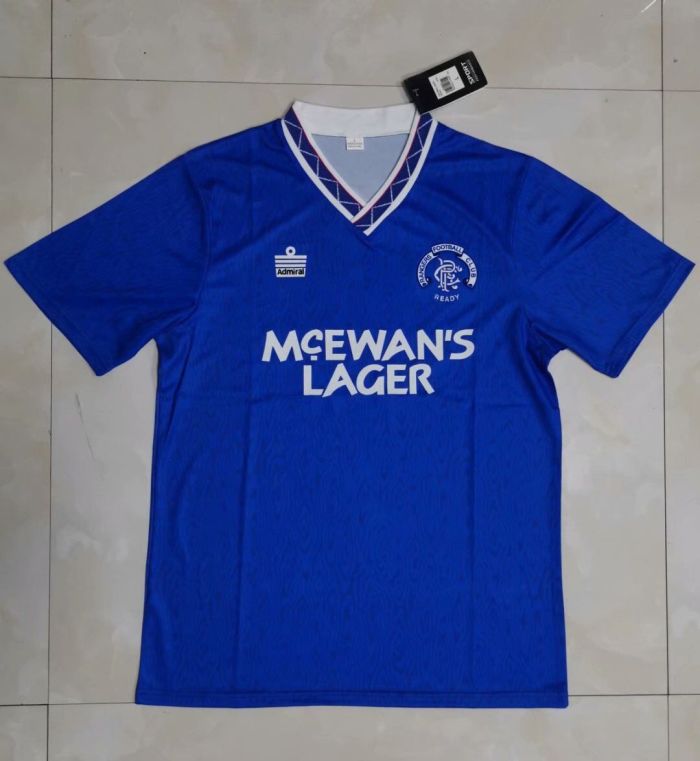 Retro Jersey 1990-1992 Rangers Home Soccer Jersey