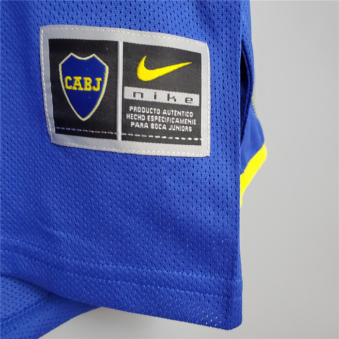 Retro Jersey Long Sleeve 2003-2004 Boca Juniors Home Soccer Jersey