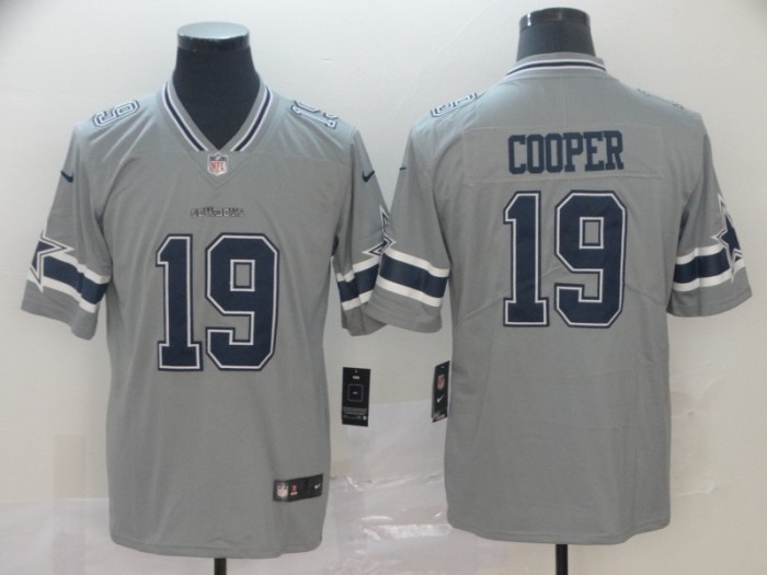 Dallas Cowboys 19 Amari Cooper Gray Inverted Legend Limited Jersey