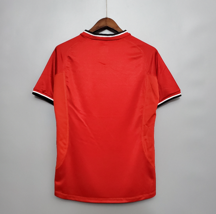 Retro Jersey  2000-2001 Manchester United Home Red Soccer Jersey
