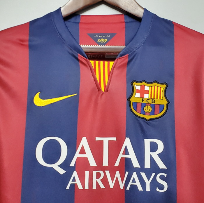 Retro Jersey 2014-2015 Barcelona Home Soccer Jersey