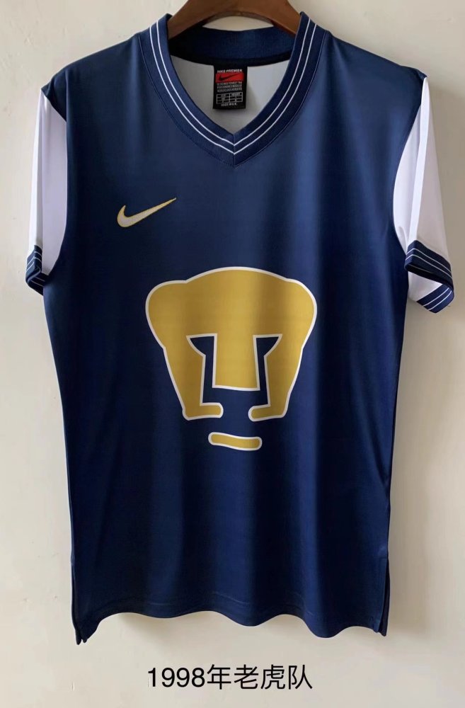 Retro Jersey 1996-1998 Pumas UNAM Mexiko Blue Soccer Jersey