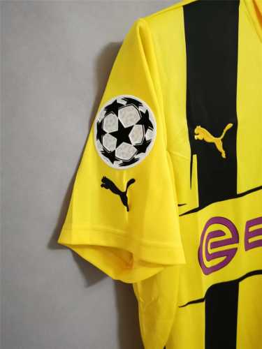 with UCL Patch Retro Jersey 2012-2013 Borussia Dortmund Home Soccer Jersey