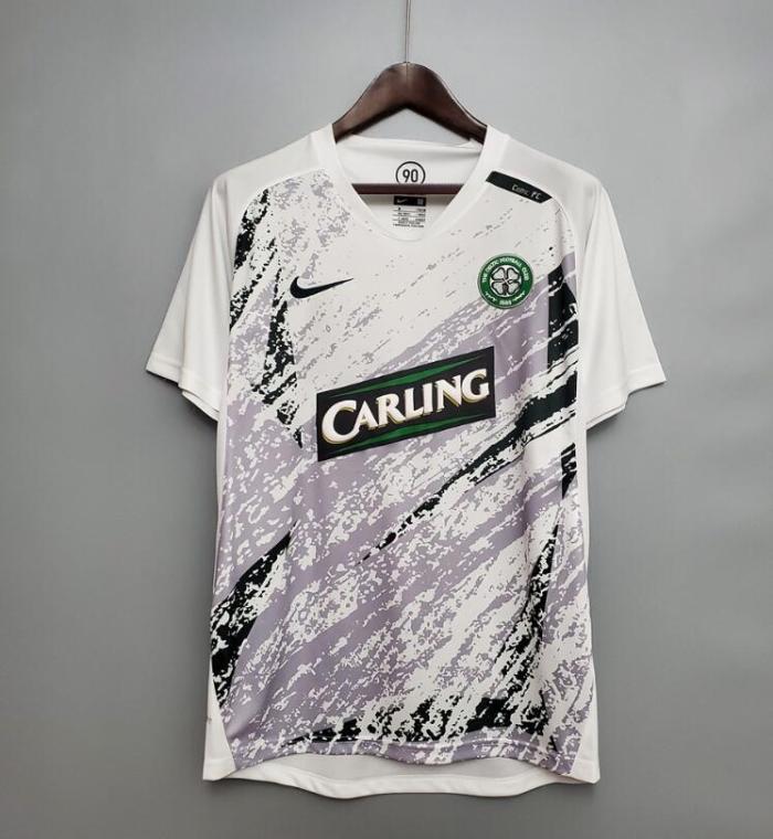 Retro Jersey 2007-2008 Celtic Away White Soccer Jersey