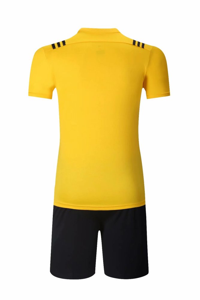 #815 Yellow/Black Soccer Training Uniform Jersey and Shorts