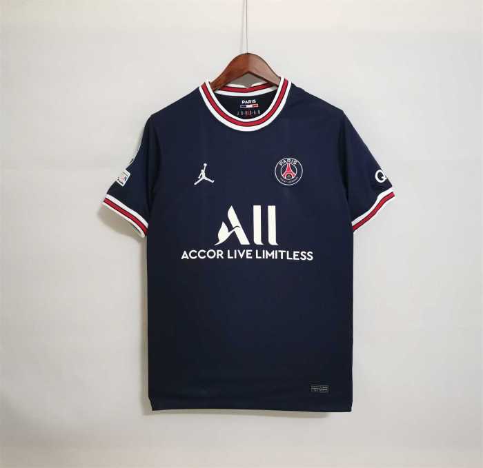 with UCL Patch Retro Jersey 2021-2022 PSG NEYMAR JR 10 Home Soccer Jersey Paris Football Shirt
