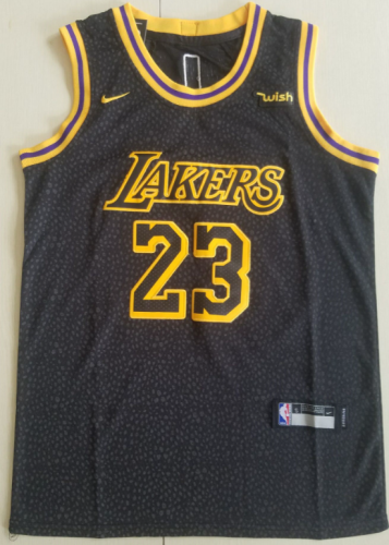 Youth Los Angeles Lakers 23 Black NBA Jersey Kids Basketball Shirt