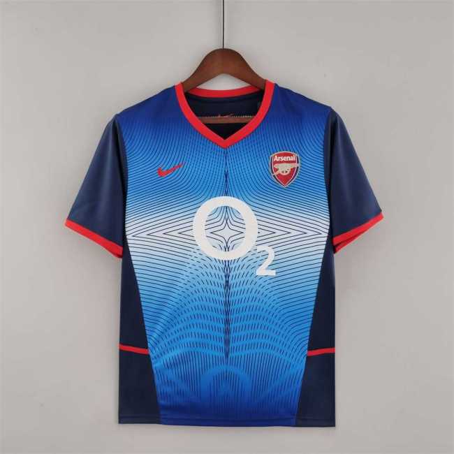 Retro Jersey 2002-2003 Arsenal Away Blue Soccer Jersey Vintage Football Shirt