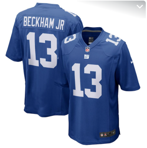 New York Jets 13 BECKHAM JR Blue NFL Jersey