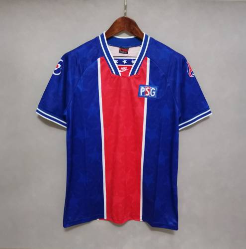 Retro Jersey 1994-1995 PSG Home Soccer Jersey Vintage Paris Football Shirt