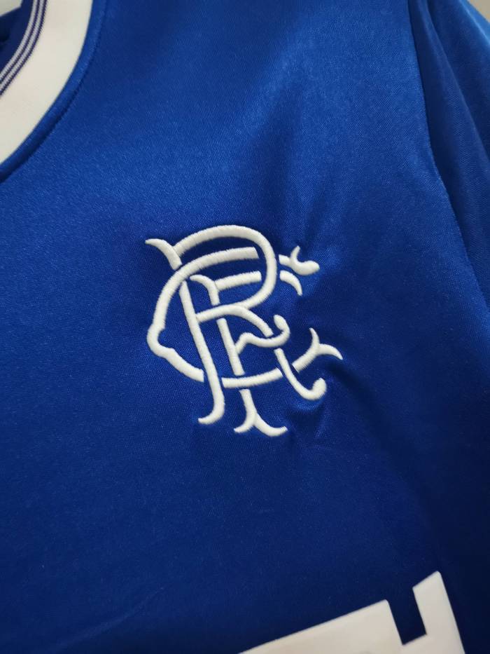 Retro Jersey  1984-1987 Rangers Home Blue Soccer Jersey