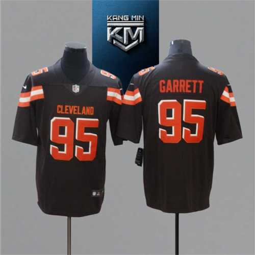 2021 Browns 95 GARRETT Black NFL Jersey S-XXL Red Font