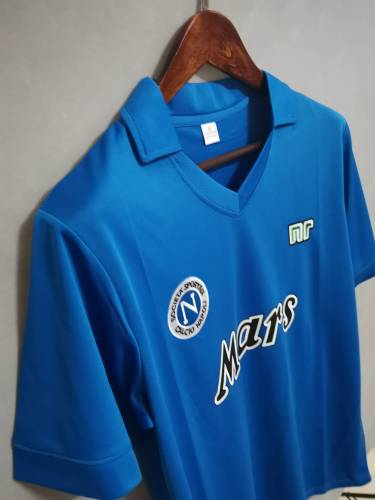 Retro Jersey 1989-1990 Calcio Napoli Home Soccer Jersey Vintage Football Shirt