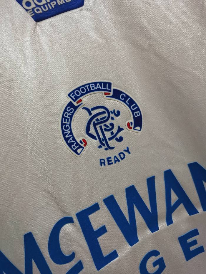 Retro Jersey 1992-1994 Rangers Away White Soccer Jersey