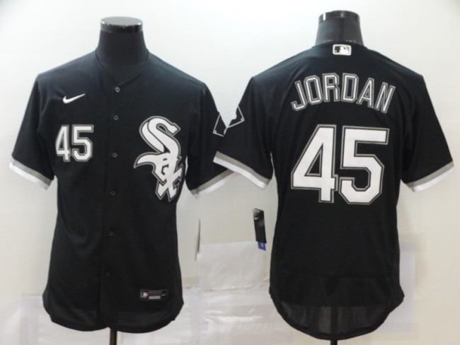 Chicago White Sox 45 JORDAN Black 2020 Flexbase Jersey