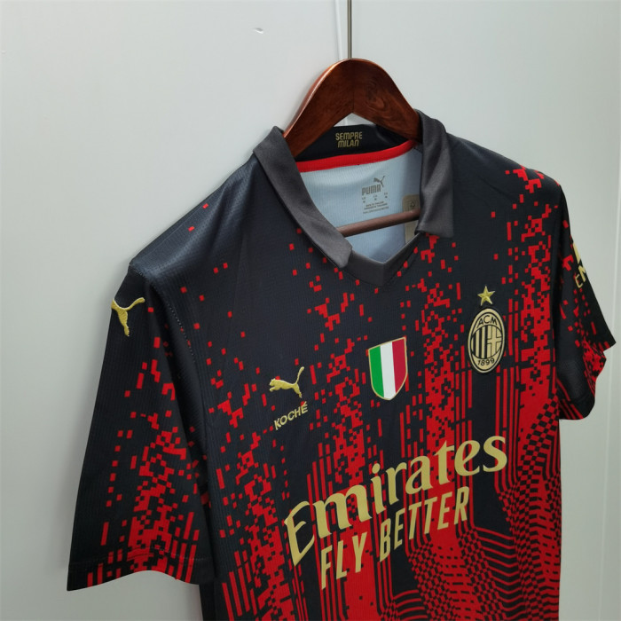 with Front Patch Retro Jersey 2022-2023 AC Milan 4th Away Soccer Jersey