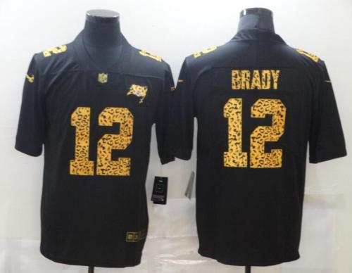 Tampa Bay Buccaneers 12 BRADY Black Leopard Vapor Untouchable Limited Jersey