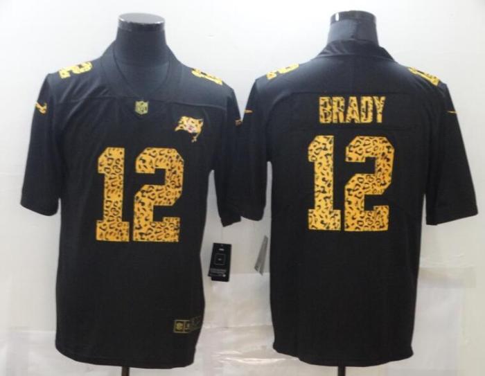 Tampa Bay Buccaneers 12 BRADY Black Leopard Vapor Untouchable Limited Jersey