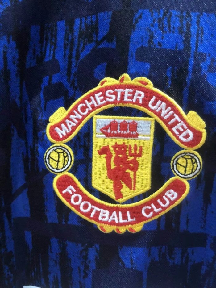 Retro Jersey  Mancheste United 1993 Away long Sleeves Soccer Jersey