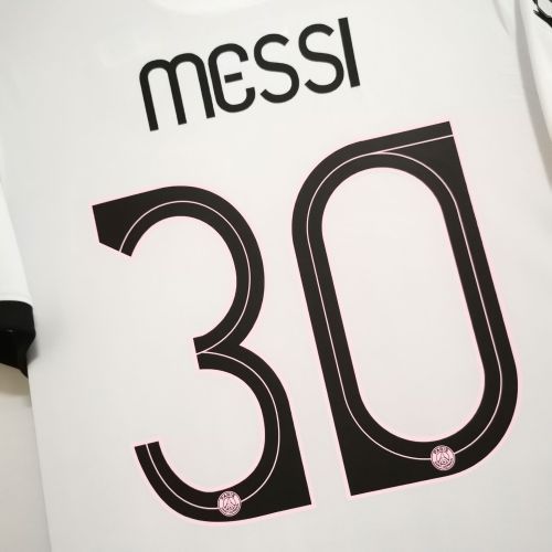 with UCL Patch Retro Jersey 2021-2022 PSG Away White Soccer Jersey Vintage Paris Football Shirt