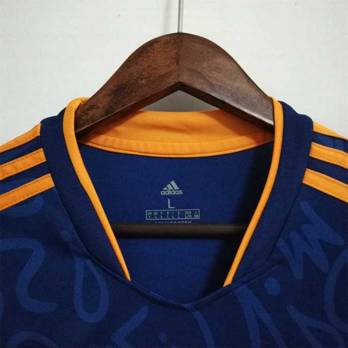 Retro Jersey 2021-2022 Real Madrid Away Blue Soccer Jersey Vintage Football Shirt