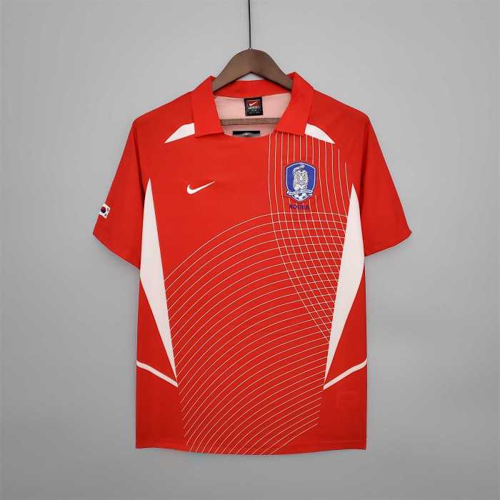 Retro Jersey 2002 South Korea Home Soccer Jersey Vintage Football Shirt