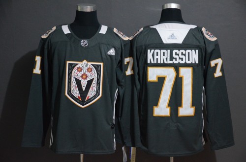Vegas Golden Knights 71 William Karlsson Gray Dia De Los Muertos  Jersey
