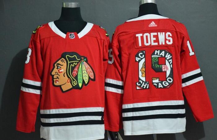 Chicago Blackhawks 19 TOEWS Red Fashion Jersey