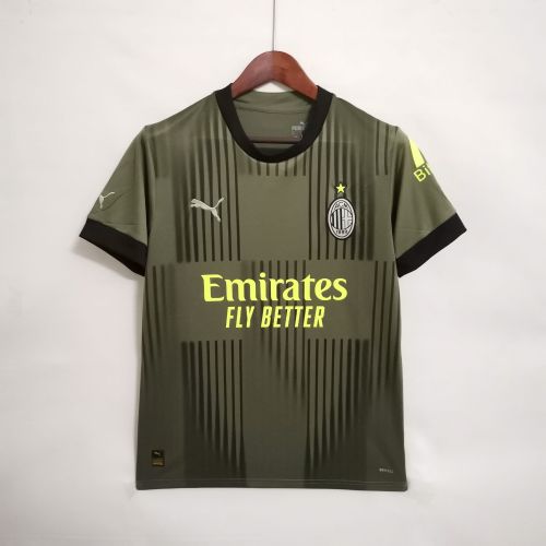 Retro Jersey 2022-2023 AC Milan 3rd Away Green Soccer Jersey