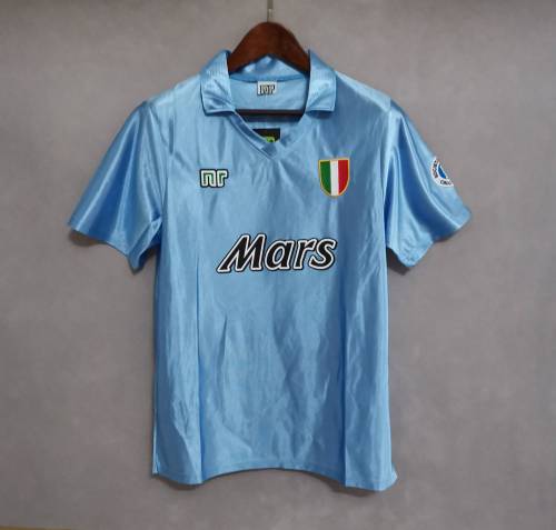 Retro Jersey 1990-1991 Calcio Napoli Home Soccer Jersey Vintage Football Shirt