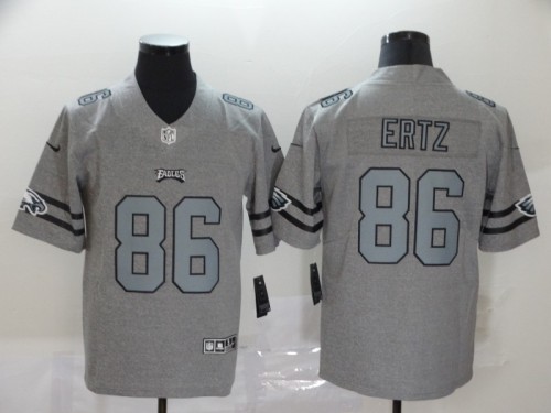Philadelphia Eagles 86 Zach Ertz 2019 Gray Gridiron Gray Vapor Untouchable Limited Jersey
