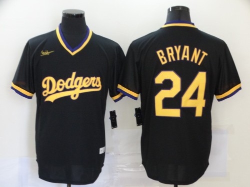 Los Angeles Dodgers 24 BRYANT Black Cool Base Jersey