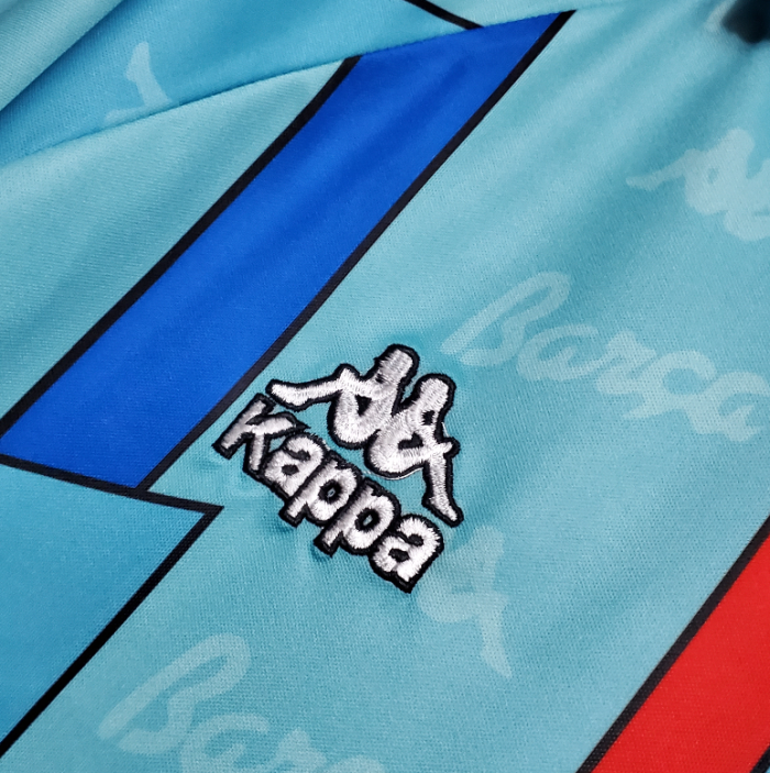 Retro Jersey 1996-1997 Barcelona Away Blue Soccer Jersey Vintage Football Shirt
