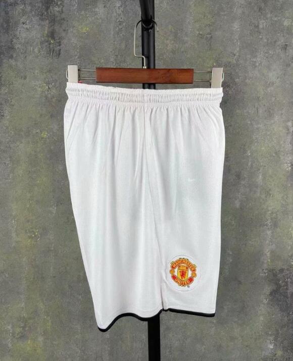 Manchester United 2007-2008 White Home White Shorts