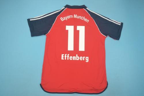 Retro Jersey 2000-2001 Bayern Munich EFFENBERG 11 Champions League Home Soccer Jersey