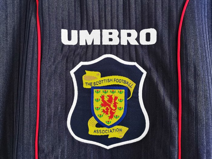 Retro Jersey 1996-1998 Scotland Home Dark Blue Soccer Jersey Vintage Football Shirt
