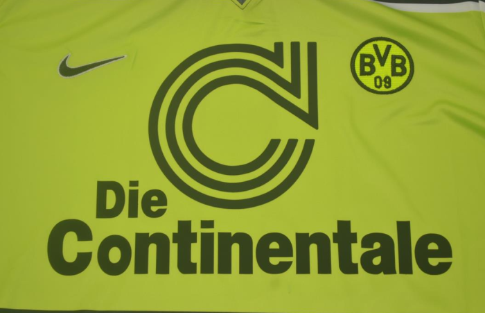 Retro Jersey 1997 UCL Version Borussia Dortmund Yellow Soccer Jersey