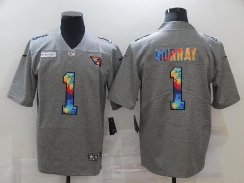 Arizona Cardinals 1 MURRAY Grey Vapor Untouchable Rainbow Limited Jersey