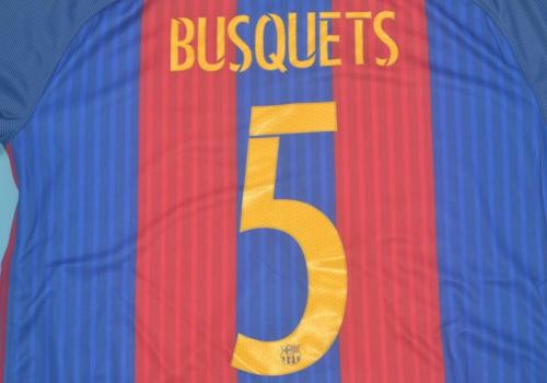 Retro Jersey 2016-2017 Barcelona 5 BUSQUETS Home Soccer Jersey