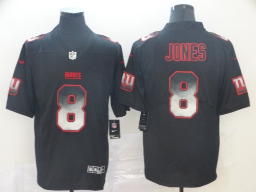 New York Giants 8 Daniel Jones Black Arch Smoke Vapor Untouchable Limited Jersey