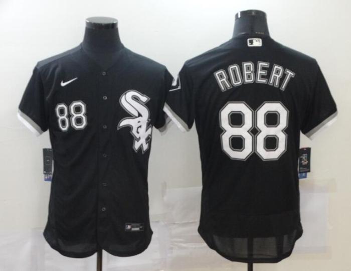 Chicago White Sox 88 ROBERT 88 Black Flexbase Jersey
