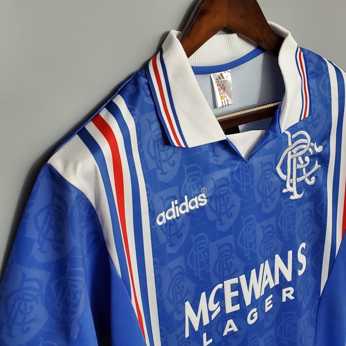 Retro Jersey Rangers 1996-1997 Home Blue Soccer Jersey