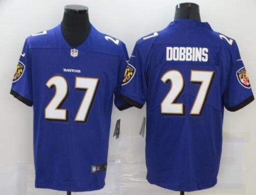 Baltimore Ravens 27 DOBBINS Purple NFL Jersey