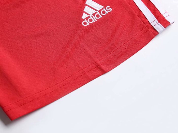 #815 Red/White Soccer Training Uniform Jersey and Shorts