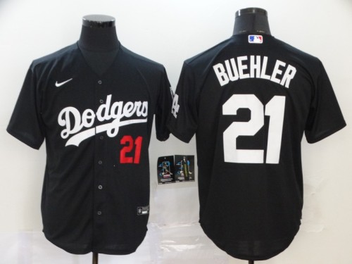 Los Angeles Dodgers 21 BUEHLER Black 2020 Cool Base Jersey