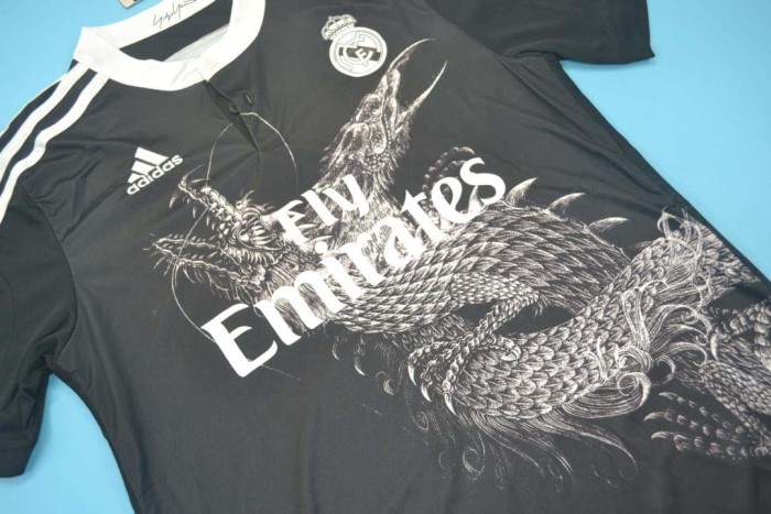 Retro Jersey 2014-15 Real Madrid Away Black Soccer Jersey