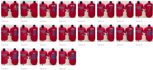 2023 World Cup Puerto Rico MLB Jersey Red Baseball Jersey MOLINA CORREA DIAZ LINDOR BAEZ Jersey