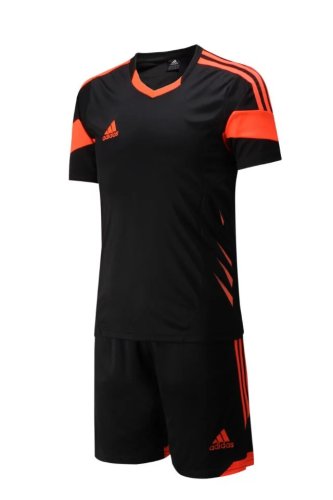 #809 Black Soccer Training Uniform Blank Jersey and Shorts
