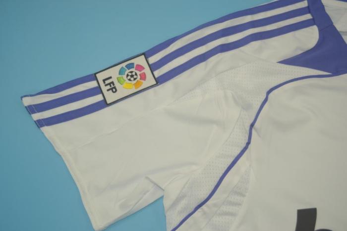 with LFP Patch Retro Jersey 2007-2008 Real Madrid Home Soccer Jersey